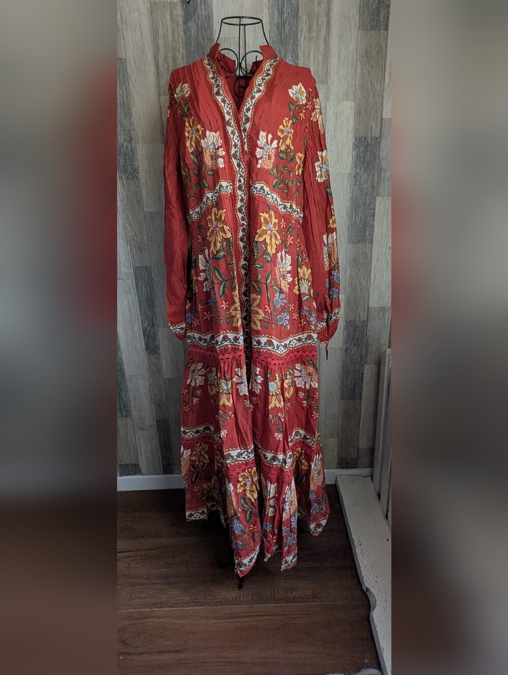 Farm Rio Garden Delight Midi Dress NWT - Picture 12 of 16